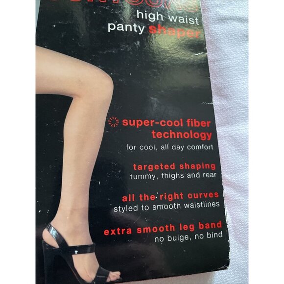 Hue High Waist Panty Shaper With Cool Fiber Technology For All-Day Comfort Sz 3 - Picture 2 of 10